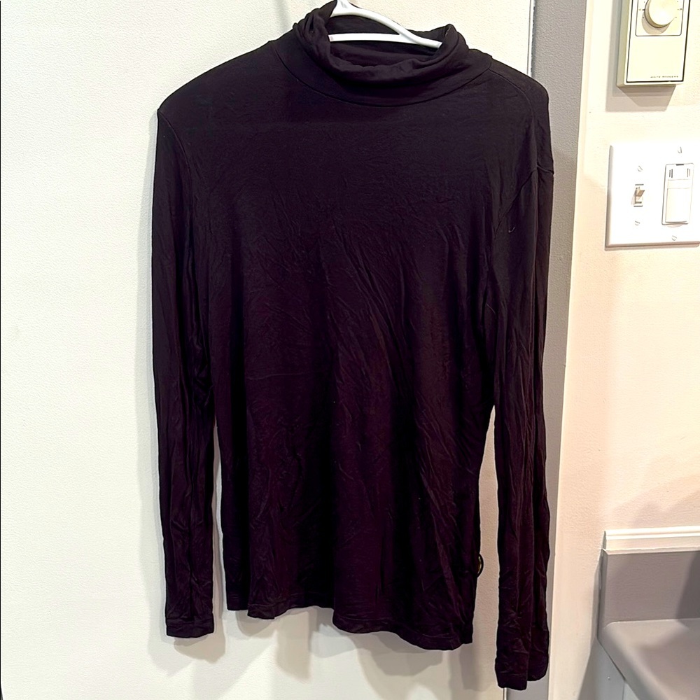 George Classic Black Turtleneck Top